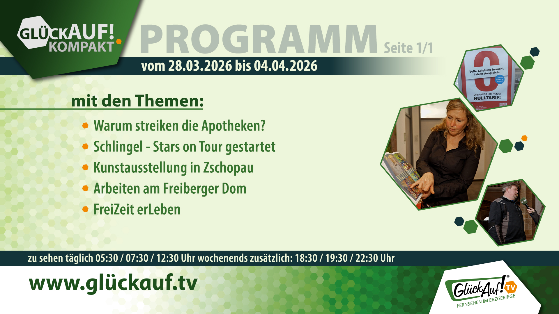 Glück Auf! kompakt für die Woche vom 28.03.2026 bis 03.04.2026